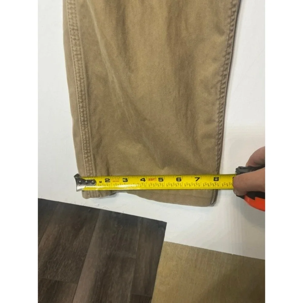Carhartt Men's Khaki Relaxed Fit Straight Leg Twill Pants Sz 34x36